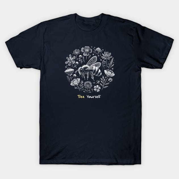 Bee yourself T-Shirt by Ken Savana